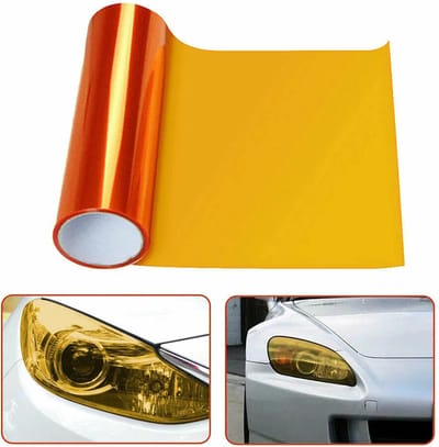 VCTparts® Richtingaanwijzer Knipperlicht of Mistlicht Folie - Oranje 30 x 60cm Smoke Tint Vinyl