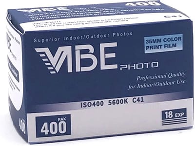 Vibe photo ISO 400 C41 135-18exp kleurenfilm