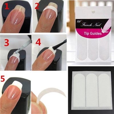 KELERINO. Nagelsticker French Manicure Voordeelset! (3 Sets - 153 Stuks) goede kwaliteit!