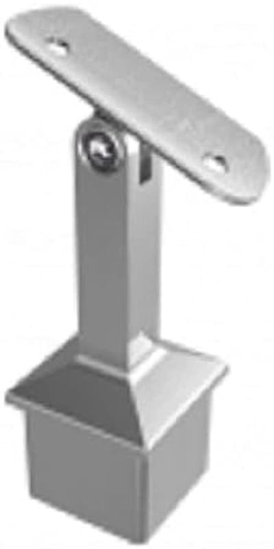RVS Leuninghouder 40x40mm Vierkante Buis voor Balustrade - Met of Zonder Scharnier