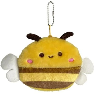 Mignon Porte-Monnaie Peluche Abeille Enfants Poupée Animal Dessin Animé Abeille Argent Sac Pendentif Mode Sac de Rangement Petit Sac Bureau Rangement