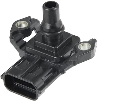 Dailygoods- Inlaatspruitstuk Druksensor - Hoogwaardige Kwaliteit - 3 Polen - DC 12 V - Metaal/Kunststof - Afmetingen 37x45x35 mm