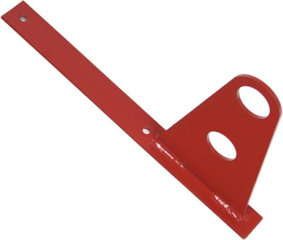 Dakgoot Beugel - Sneeuwvanger Bevestiging - Dak Beschermen - Thermisch Verzinkt Staal - 31 x 3 x 17.5 cm - Rood