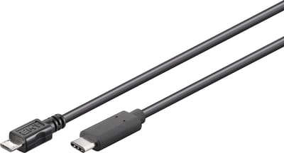 Good Connections USB-C naar USB Micro B kabel - USB2.0 / zwart - 1 meter