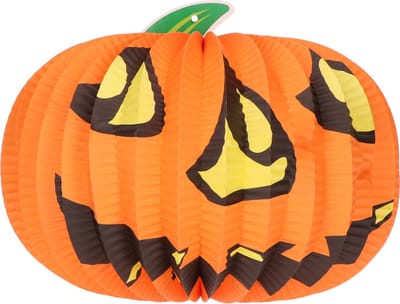 3BMT Halloween - Decoratie - Pompoen Lampion 26 cm - Papier