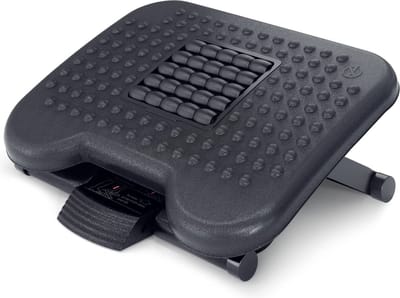 ACROPAQ Voetensteun bureau – Ergonomisch voetenbankje met massagefunctie – Verstelbaar in hoogte – Voor kantoorcomfort – AF004