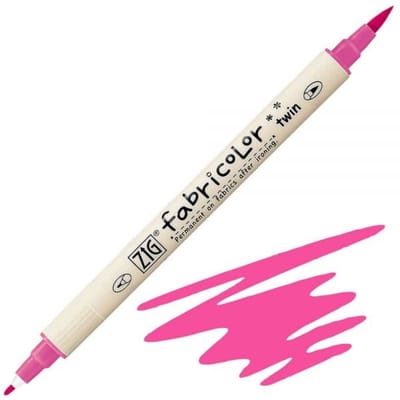 Zig - Fabricolor - Twin Tip Textielmarker - fluo pink