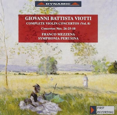 Franco Mezzena, Symphonia Perusina - Viotti: Complete Violin Concertos (Vol. 8) Concertos Nos. 26-25-10 (CD)
