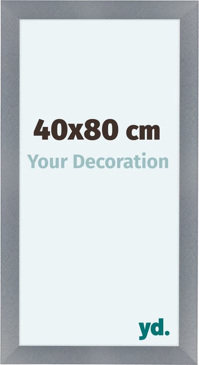 Your Decoration - Fotolijst 40x80 cm - MDF - Aluminium Geborsteld - Como