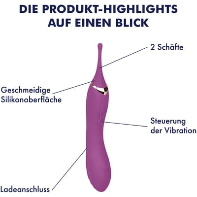 EIS Vibrator 'Silicone G-Spot Vibrator, 23cm' waterdicht, oplaadbaar huidvriendelijke siliconen