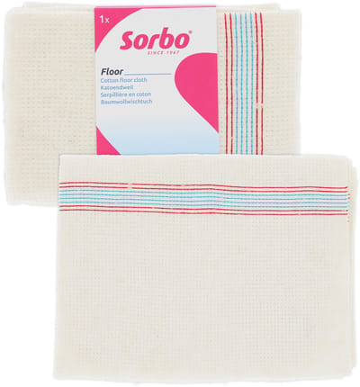 Sorbo Gestikte Dweil 5 Stuks - Katoenen Dweil 60x60 cm - Wasbaar voor Tegel- en Harde Vloeren