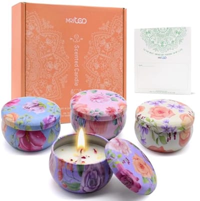Cadeauset met Geurkaarsen voor Vrouwen - Ontspanning en Aromatherapie voor Yoga en Spa