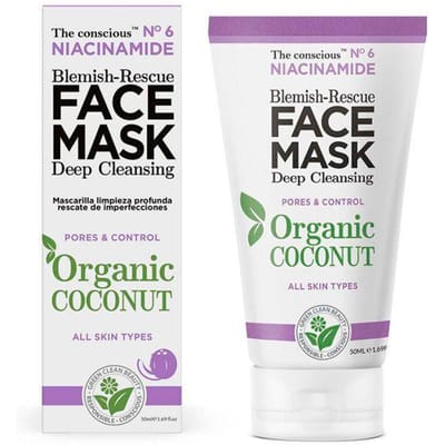 Biovene, The Conscious No.6, Kokosnoot, Poriënreinigend, Crème Masker, Voor Gezicht, 50 ml