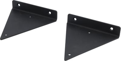 Marcellis - 2x Industriële plankdrager - Voor plank 15 tot 20cm + schroefset - mat zwart - staal-T6