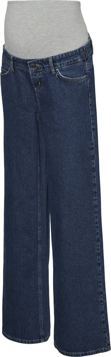 Mama Licious Zwangerschapsjeans met wijde pijpen Wide leg fit Mid waist Jeans