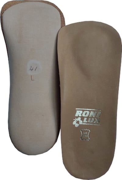 Ronilux Riva Steunzool - 3/4 Inlegzool met Voetbed - Ondersteunt en ontlast de voet - Voorkomt vermoeide voeten - Maat 41