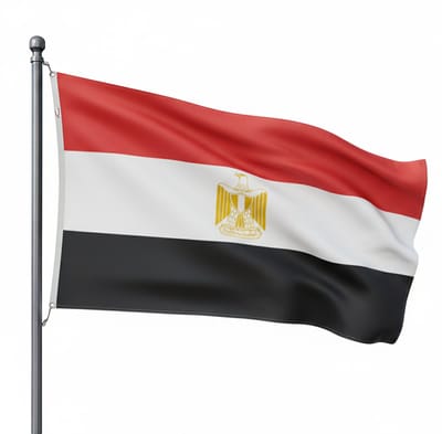 Trasal - vlag Egypte – egyptische vlag 150x90cm