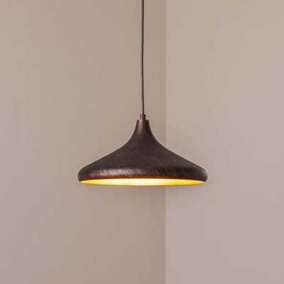 Opviq Hanglamp Barek, zwart/goud, Ø 34 cm, metaal, E27