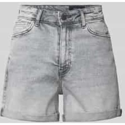 High waist korte jeans met omslag model 'MONI'