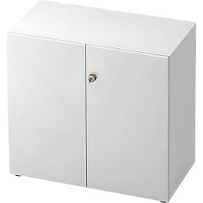 TOPAS LINE archiefkast, 2 dossierhoogtes, afsluitbare deuren, wit/wit
