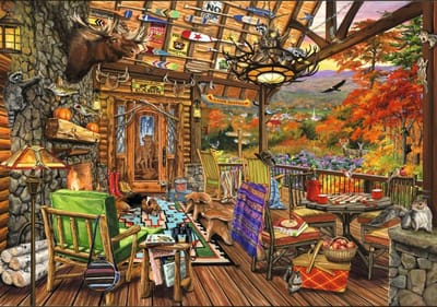 Bluebird Puzzle legpuzzel Adirondack Porch - 2000 stukjes puzzel.
