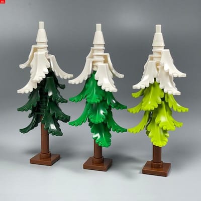 MOC Blokken Plant Winterboom Struik Den Bouwsteen Stad Straat Huis Hut Scène Versiering Kind Speelgoed Cadeau