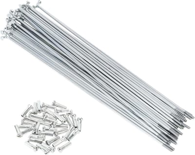 Fiets Spaken - Wiel Spaken - Fiets Reparatie - Koolstofstaal Gegalvaniseerd - 185 mm - Zilverkleurig