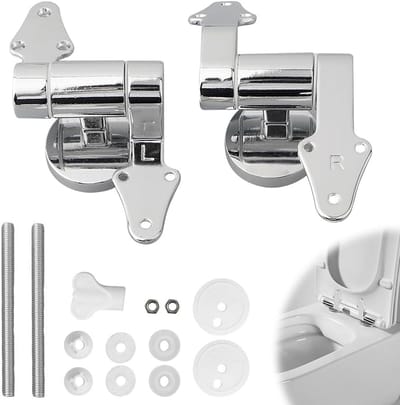 Universele WC-bril Scharnieren Set - Softclose Mechanisme Reserveonderdelen Zinklegering