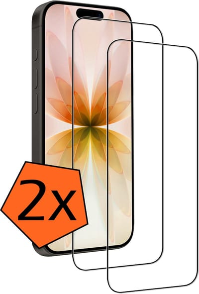 Screenprotector - 2 Stuks - Geschikt voor Apple iPhone 17 - Full Cover - Gehard Glas - Beschermglas - Tempered Glass - Screen Protector