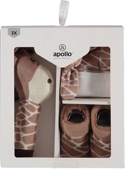 Apollo - Kraamcadeau - Baby - Giraffe - Bruin - New born