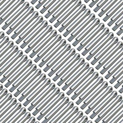 Splitpennen, 8X100mm pinnen splitsen, splitpen gesplitst voor gaffelpen, veiligheidsspelden bevestigingsmiddelen, rechte clipfitting voor auto's, machines, tuintrolley, kruiwagen (Pak van 5)
