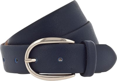 Vanzetti Leren Riem 30mm Leather Belt W100 Navy Blauw