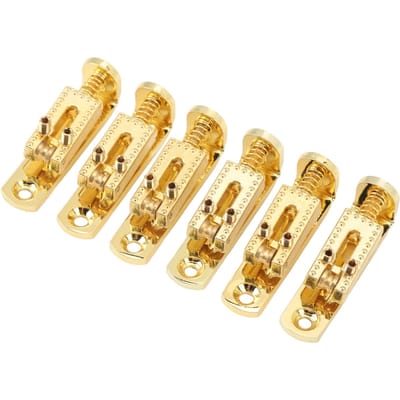 6 Pièces Sillet de Chevalet de Guitare Métal Hauteur Réglable 3 4 5 6 7 Cordes Sillet de Chevalet de Guitare Électrique