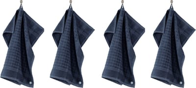 Tiseco Home Studio - Keukenhanddoek PHARAO HANDY - SET/4 - 100% katoen - badstof - met ophanglus - ultra-absorberend - sneldrogend - duurzaam materiaal - 50x50 cm - Donkerblauw
