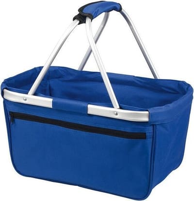 Shopper-Basket – Boodschappenmand –  opvouwbaar marine blauw