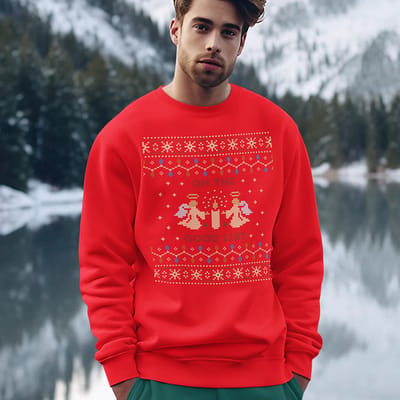 Foute Kersttrui - Kleur Rood - On The Good List - Maat XS - Uniseks Pasvorm - Kerstkleding voor Dames & Heren