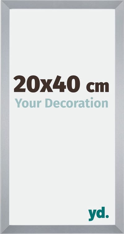 Your Decoration - Fotolijst 20x40 cm - MDF - Zilver Glans - Catania