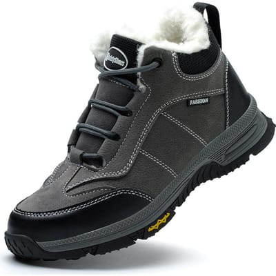 Chaussures d'assurance travail Coton Anti-écrasement et Anti-perforation Chaussures de sécurité protectrices Chaussures de travail souples et antidérapantes 46 black