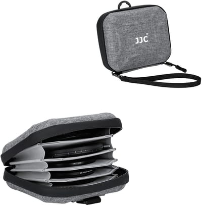 Dailygoody - Camera Filter Tas - Waterbestendig en Stofdicht - Organiseer je Filters - Grijs - Geschikt voor 4 Circular Filters tot 95mm