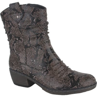 Rieker Korte Laars 93770-27 Bruin Slangen print Warm Gevoerd