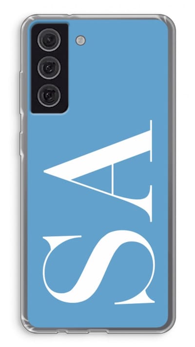 Gepersonaliseerd - Case Company® - Hoesje geschikt voor Samsung Galaxy S21 FE hoesje - Monogram N°2 - Soft Cover Telefoonhoesje - Bescherming aan alle Kanten en Schermrand