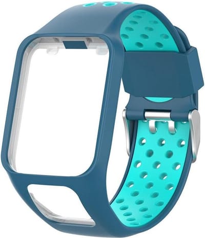 KELERINO. Siliconen bandje geschikt voor TomTom Runner/Spark modellen - Blauw