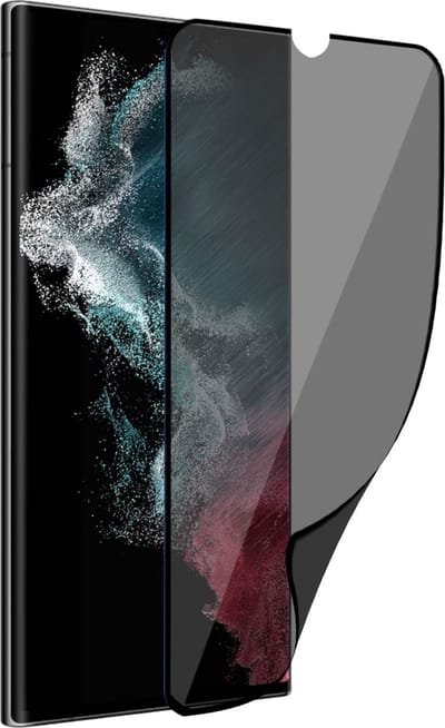 Privacy Screenprotector geschikt voor Samsung S22 Ultra - Privacy GuardCover - Privé Beschermglas Folie