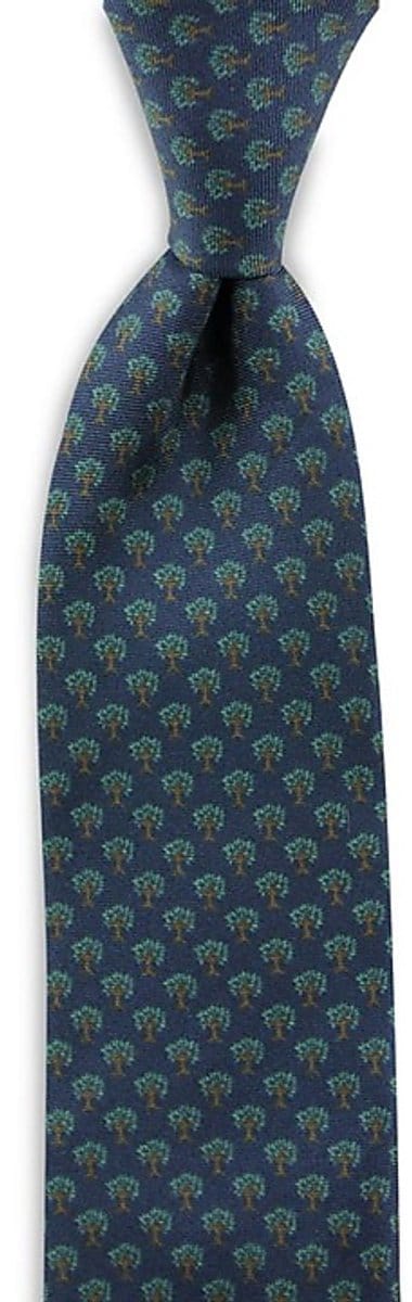 Sir Redman - Stropdassen - stropdas Lucky Trees - blauw / groen / oker