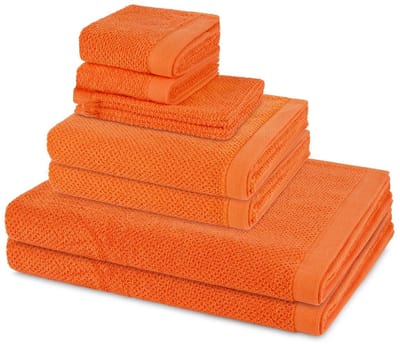 Möve Sonstiges 2 X washandjes 2 X gasten- 2 X douche- 2 X handdoek - in set 8 pack Bliss