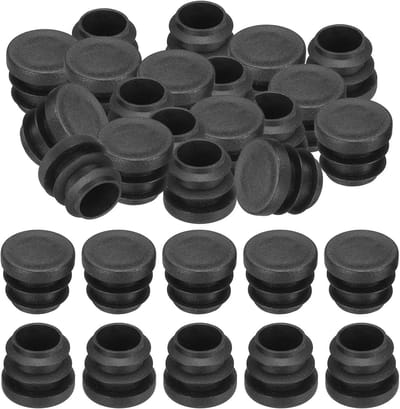 Plastic Doppen - Ronde Inzetstukken - Meubels Beschermen - Waterdicht en Slijtvast - 40 Stuks - Zwart