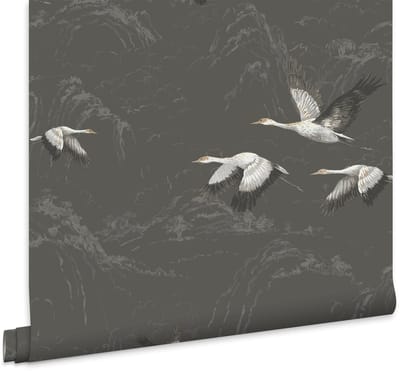 Laura Ashley Animalia Behang - Dieren - 10mx52cm - Grijs