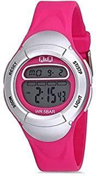 Digitale kinderhorloge roos/zilverkleurig M194J005Y