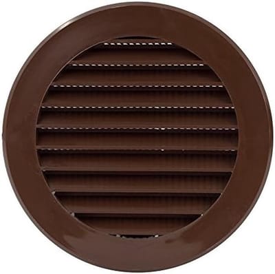 Rond Ventilatie Rooster Ø 125 mm met Insectennet - Afvoerlucht Rooster voor Garage, Badkamer en Woonruimte