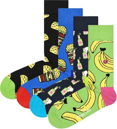 Happy Socks unisex giftbox 4P sokken yummy yummy multi